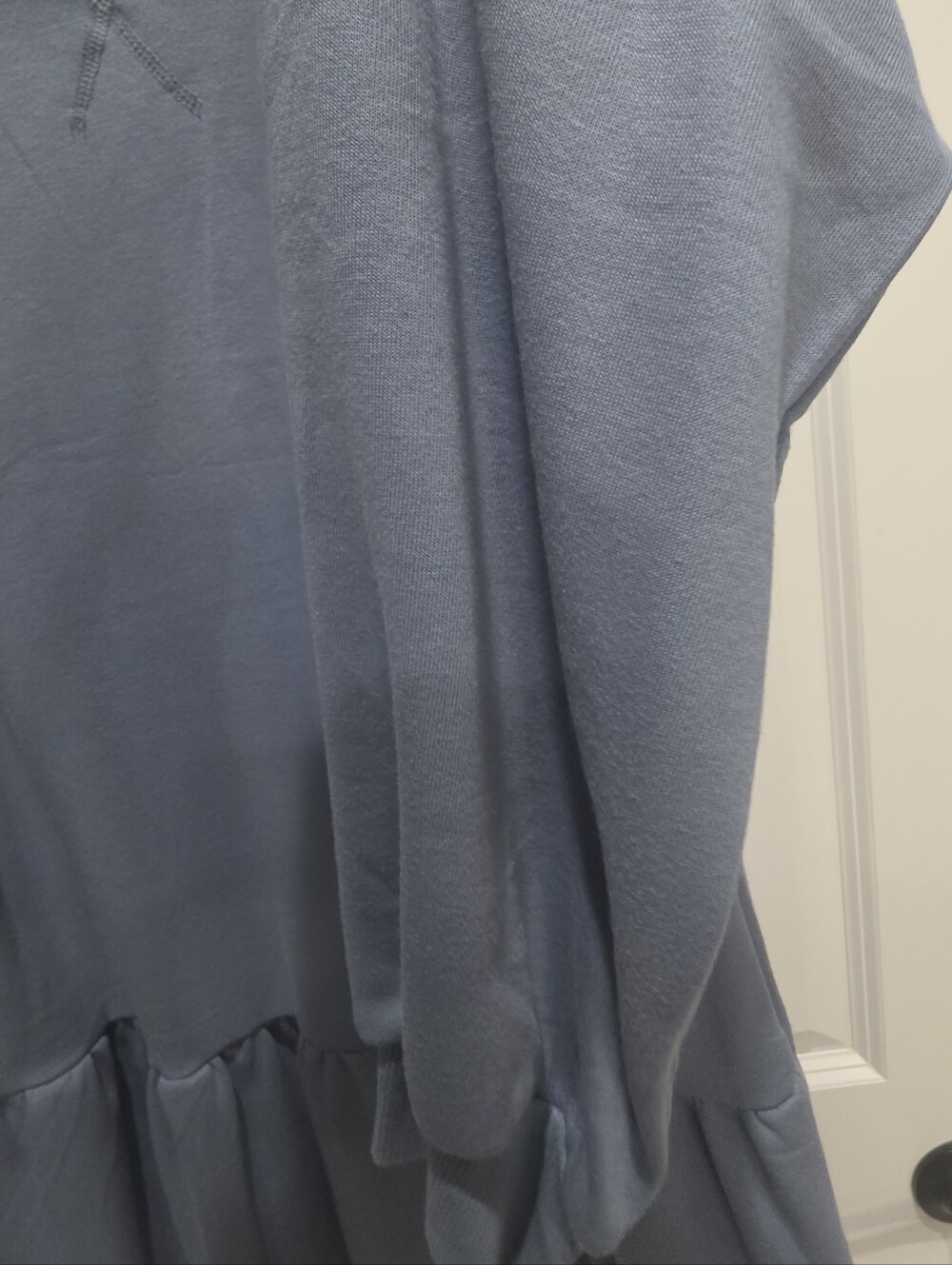 Source Unknown Light Blue Ruffle-Hem Tunic - Picture 3 of 6